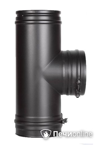 Тройник 90° Schiedel Тройник 90° д.150 PM25 (Черный) Permetr в Красноярске