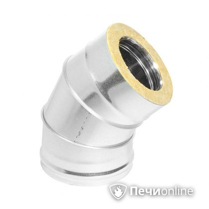 Колено 135° (45°) Теплов и Сухов Отвод Термо 45* ОТ-Р 430-0.5/оцинковка D115/180 в Красноярске