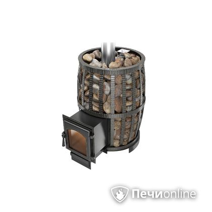 Дровяная печь-каменка Везувий Легенда Русский пар Ковка 18 (270) в Красноярске