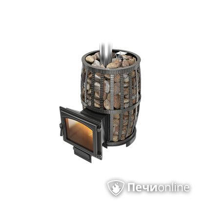 Дровяная печь-каменка Везувий Легенда Русский пар Ковка 24 (240) в Красноярске