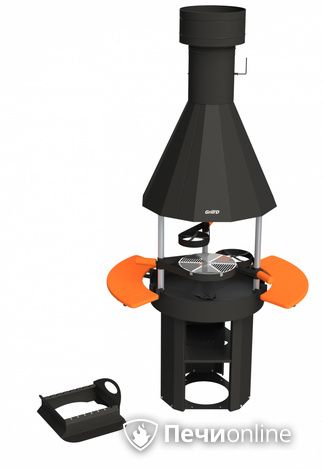 Гриль барбекю GrillD Grill-center 800  (с полками) в Красноярске