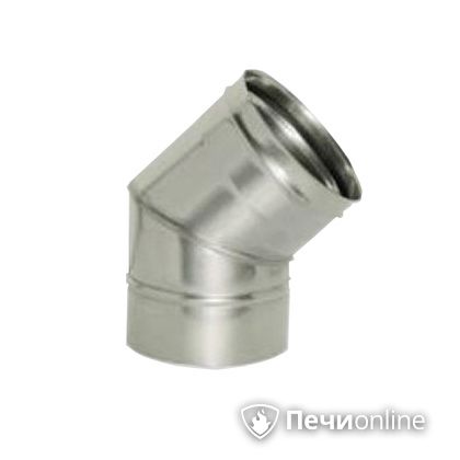 Дымоход Дымок Колено 45° одностенный 0.8 мм ОТНR_45 115 в Красноярске