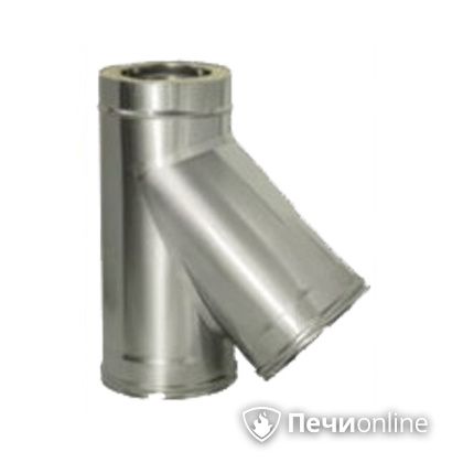 Дымоход Дымок Тройник 45° с изоляцией 0.5 мм. ТRFR45 120/200 в Красноярске