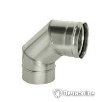 Дымоход Дымок Колено 90° одностенное 0.5 мм ОТНR90 115 в Красноярске