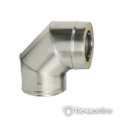 Дымоход Дымок Колено 90° с изоляцией 0.5 мм. OТFR90 150/230 в Красноярске