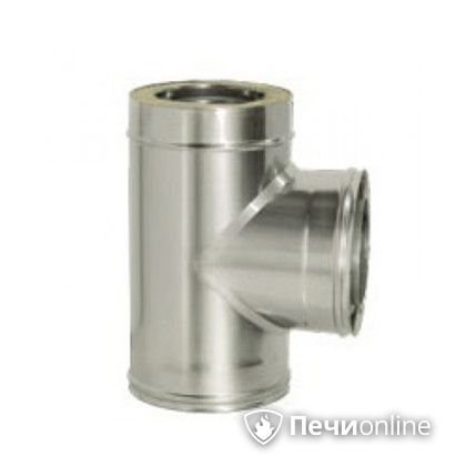 Дымоход Дымок Тройник 90° с изоляцией 0.5 мм. ТRFR90 150/230 в Красноярске