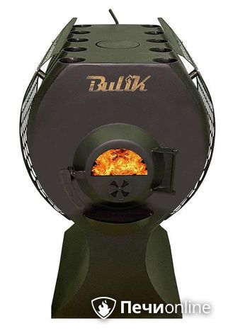 Отопительно-варочная печь Березка BulyK 400 Плюс со стеклом и экранами боковыми в Красноярске