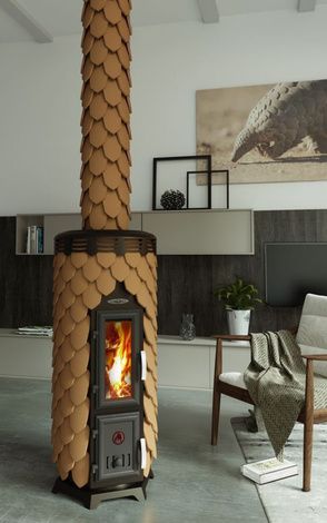 Отопительная печь TMF Сента Панголина Лайт терракота в Красноярске