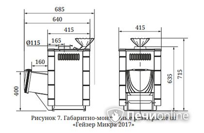 Дровяная печь-каменка TMF Гейзер Микра 2017 Carbon ДН ЗК антрацит в Красноярске