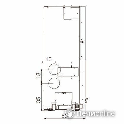 Каминная топка Edilkamin WINDO 70 nero в Красноярске