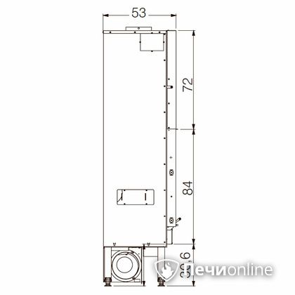Каминная топка Edilkamin BLOKK 90 N nero в Красноярске