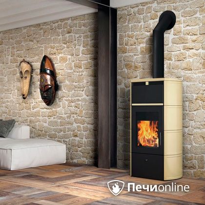 Печь-камин Edilkamin Flamma 24 kw V.C. Pergamena с Т/О в Красноярске