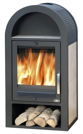 Печь-камин ABX Stockholm 8 (7кВ в воду, 5,5кВ в воздух), керамика в Красноярске