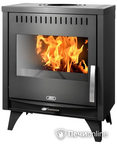 Печь-камин ABX Tampa, черная сталь в Красноярске