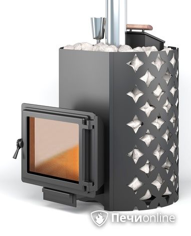 Дровяная печь-каменка Этна 24 (Панорама) Закрытая каменка в Красноярске