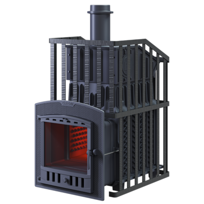 Дровяная печь-каменка Гефест Гром Ураган 30 (П2) в Красноярске