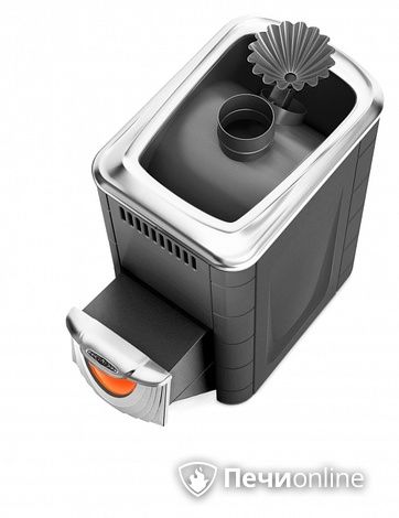 Дровяная банная печь TMF Ангара 2012 Inox ДНС ЗК антрацит в Красноярске