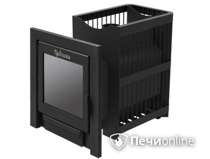 Дровяная банная печь Протопи Сетка 14 Панорама в Красноярске