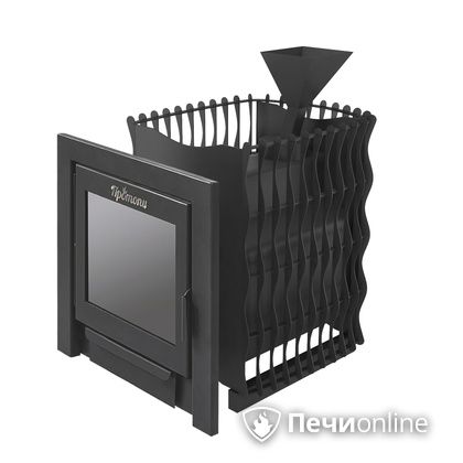 Дровяная банная печь Протопи Вулкан 14 Подкова Панорама в Красноярске