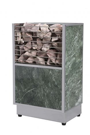 Электрокаменка для сауны Политех Kristina Stone Малахит с испарителем, 6 кВт в Красноярске