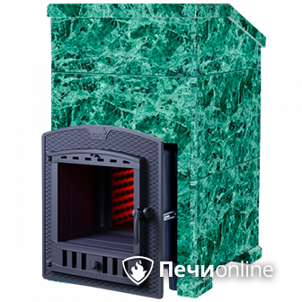 Дровяная печь-каменка Гефест ЗК 18 П (h830/40 верх) Президент Змеевик в Красноярске