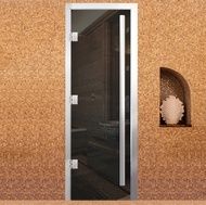 Дверь для бани Arta Премьер 60G Серая, 2100х900 мм