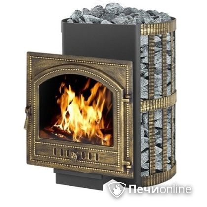 Дровяная банная печь Везувий Скиф Ковка 22 (205) в Красноярске