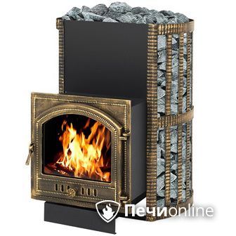 Дровяная банная печь Везувий Скиф Ковка 38 (205) в Красноярске