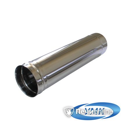 Дымоход УМК Труба D100 L=0.25 м 0.5 мм. нержавейка в Красноярске