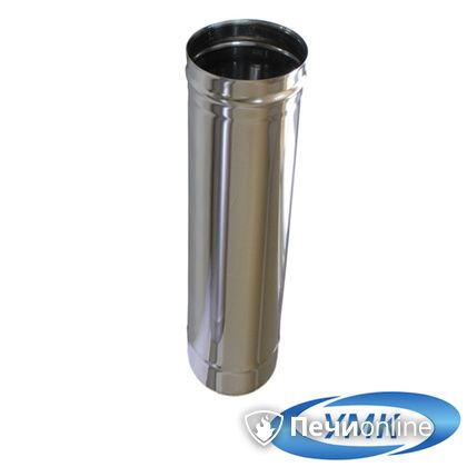 Дымоход УМК Труба D140 L=0.5 м 0.5 мм. нержавейка в Красноярске