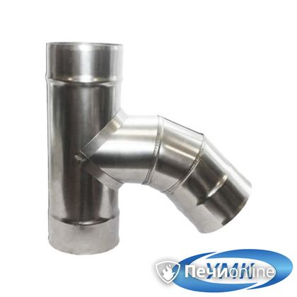 Дымоход УМК Тройник 135° D115 1.0мм нержавейка в Красноярске