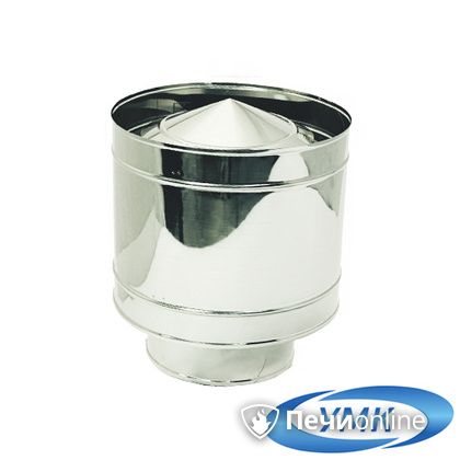 Дымоход УМК Зонт с дефлектором D140 0.5 мм нержавейка в Красноярске