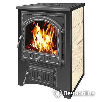Печь-камин Везувий ПК-01(205) с варочной плитой бежевый в Красноярске