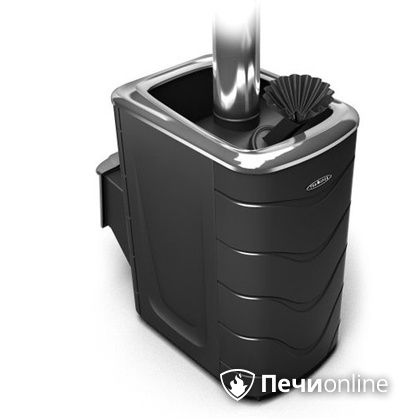 Дровяная банная печь TMF Гейзер 2014 Carbon дверь из нержавейки антрацит в Красноярске