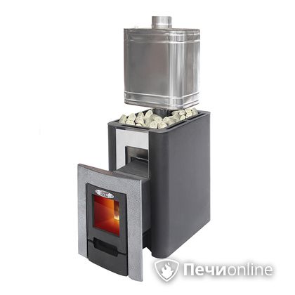 Дровяная банная печь УЗПО Жарсталь Волжанка Порта дверца со стеклом в Красноярске