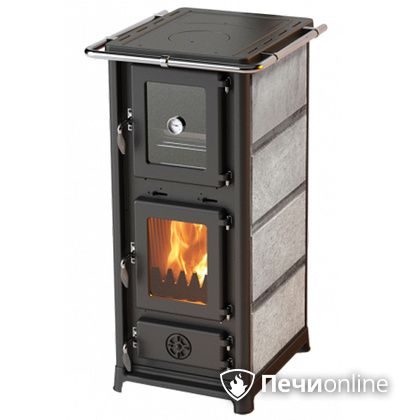 Отопительно-варочная печь MBS Olympia Stone с духовым шкафом талькохлорит в Красноярске