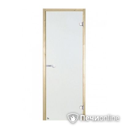 Дверь для бани Harvia Стеклянная дверь для сауны 7/19 коробка сосна сатин D71905М в Красноярске